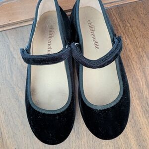Black Velvet Mary Jane Shoes